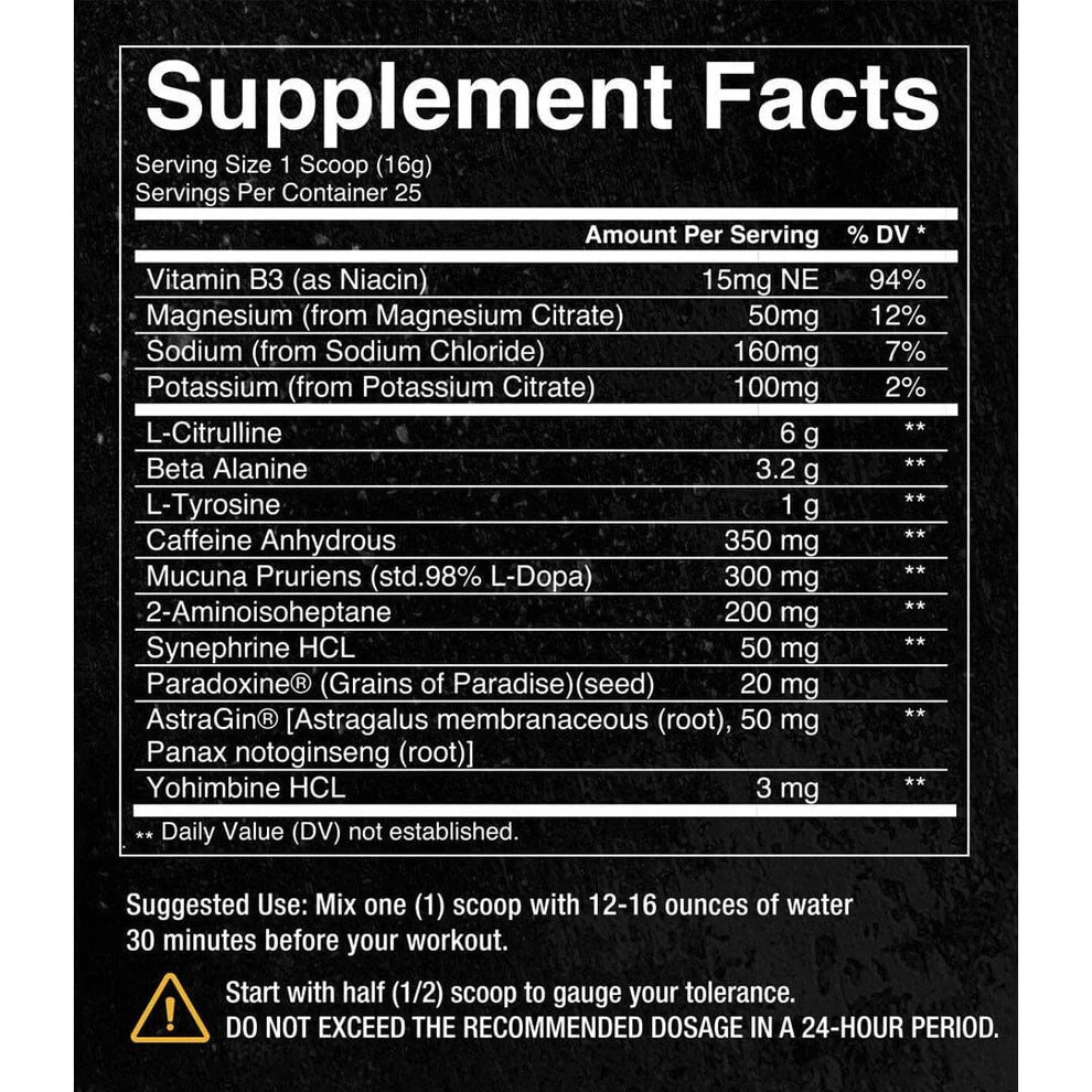 Convict Pre-Workout