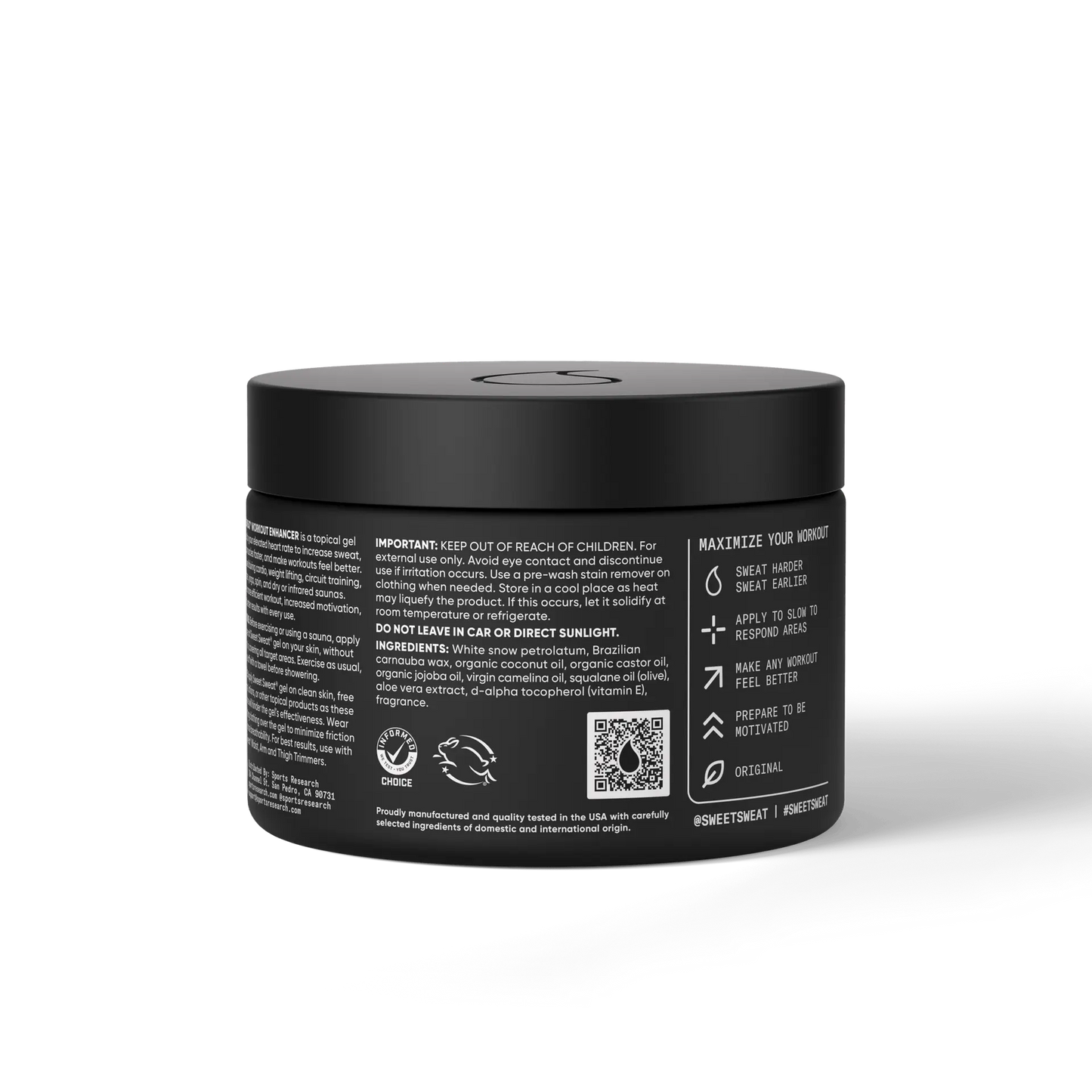 Sweet Sweat Jar Topical Gel 6.5 oz