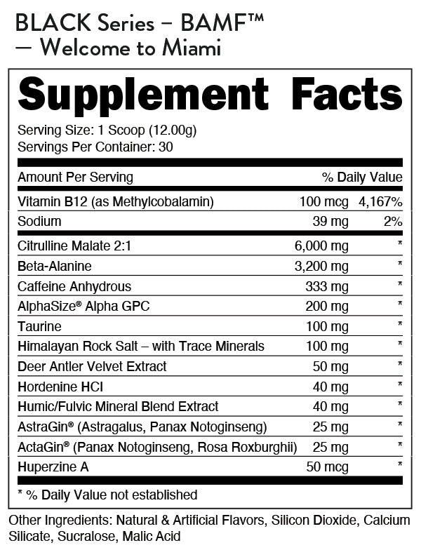 BAMF - High Stimulant Nootropic Pre-Workout
