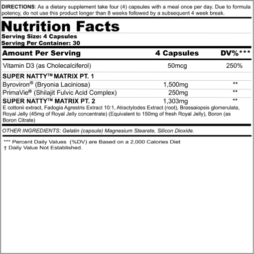 Super Natty™️ Premium Testosterone Matrix