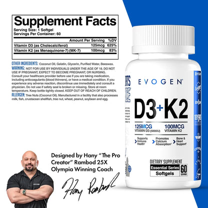 Vitamin D3 + K2