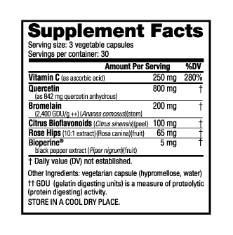 Quercetin Advanced 90 Vegetable Capsules