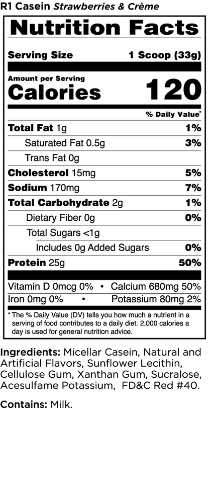 Rule 1 Casein Protein