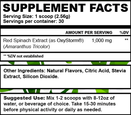 Vitality - Super Concentrated Red Spinach Powder